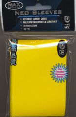 Max Protection Alpha Gloss Small Size Sleeves - Yellow - 60ct